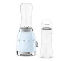 SMEG PBF01PBEU niebieski / blender do smoothie / 300 W / 0,6 l / 2 prędkości 