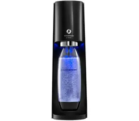 SodaStream E-Terra czarny/ Urządzenie do produkcji napojów gazowanych/ Bez BPA/ 1 butelka 1 l/ 1 gaz CO2