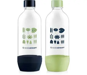 Butelka SodaStream JET 2 x 1 l, zielona/granatowa