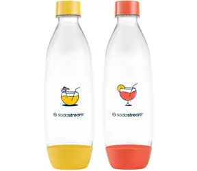 SodaStream Bottle FUSE 2x 1 l Pomarańczowo-żółty