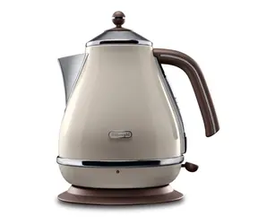 Rozpakowany - DeLonghi KBOV 2001.BG Icona Vintage / czajnik elektryczny / 1,7 l / 2000 W / beżowy / rozpakowany