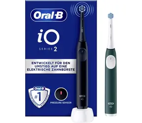 Oral-B iO Series 2 Night Black-Forest Green / Elektryczna szczoteczka do zębów / Magnetyczna iO / 3 tryby / Timer / Ciśnienie z