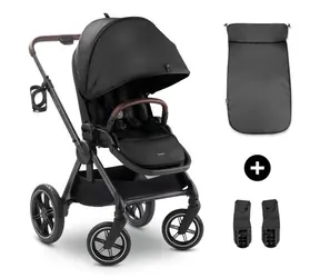 Hauck Comfort N Care czarny / torba sportowa + śpiworek / adapter do fotelika samochodowego