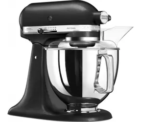 Robot kuchenny KitchenAid 5KSM175PSEBK z czarnego żeliwa / Artisan / 300 W / 4,8 l / 10 prędkości / system planetarny