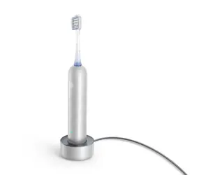 Szczoteczka elektryczna MOVA Fresh Pro srebrna / 69 000 drgań / 10 trybów / timer / IPX7 / 2 głowice