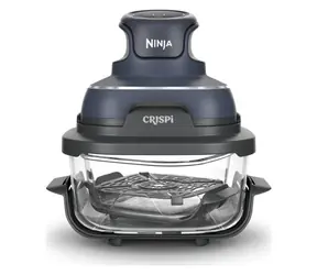 Ninja Crispi FN101EUGY szary / frytkownica na gorące powietrze / 1700 W / 3,8 l / 4 funkcje / 40°C - 240°C