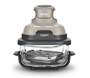 Ninja Crispi FN101EUST beżowy / frytkownica na gorące powietrze / 1700 W / 3,8 l / 4 funkcje / 70°C - 185°C