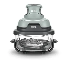 Ninja Crispi FN101EUSG zielona / frytkownica na gorące powietrze / 1700 W / 3,8 l / 4 funkcje / 40°C - 240°C