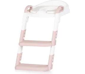 CHIPOLINO Deska sedesowa z drabinką Kiddy Pink