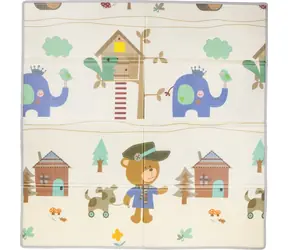 CHIPOLINO Mata do zabawy dla dzieci 113x174cm Miś pluszowy