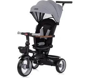 CHIPOLINO Trójkołowy rower z daszkiem Urban 2w1 Antracyt