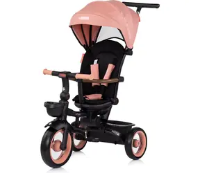 CHIPOLINO Trójkołowy rower z daszkiem Urban 2w1 Różowy Marshmallow