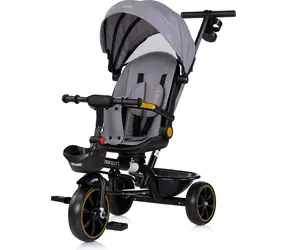 CHIPOLINO Trójkołowy rower z daszkiem Max Sport 2w1 Antracyt