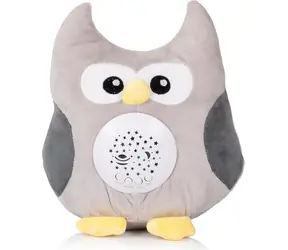 CHIPOLINO Pluszowa Sowa z projektorem i muzyką