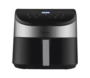 Midea MAD55000ADK0 srebrna / Frytkownica na gorące powietrze / 1900 W / pojemność 5,5 l 