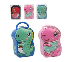 Wykonano 25448 - Skrzynia ze skarbami dinozaur / 18 x 12 cm / od 3 lat