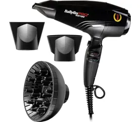 Rozpakowana - Babyliss BAB7000IE / Profesjonalna suszarka do włosów / 2200 W / 12 temperatur i prędkości / Dyfuzor / 2x koncentrator / rozpakowana