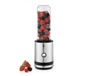 Blender do smoothie WMF Smoothie-to-go srebrny / 300 W / 0,6 l