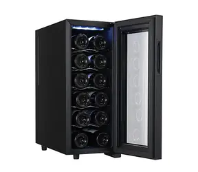 Adler AD 8083 czarny / Szafka na napoje / 33L / 12 butelek po 0,75L / 12-18°C / 50 W / 26 dB