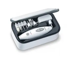 Bez opakowania - BEURER MP 41 / Zestaw do manicure i pedicure / 7 nakładek / 2 prędkości / światło LED / etui / bez opakowania