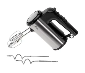 Adler AD 4232 czarno-srebrny / Blender ręczny / 900W / 5 prędkości / TURBO / 2 końcówki