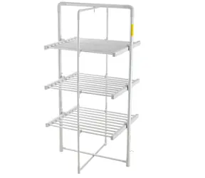 Suszarka do ubrań Adler AD 7829 srebrno-biała / Elektryczna / Składana / 300W / 143,5 cm x 73 cm x 68 cm