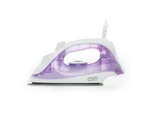 Adler AD 5019 biało-fioletowy / Żelazko parowe / 1600 W / 10 g-min / 100 ml
