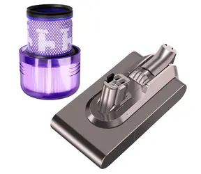 Rozpakowano - Bateria i filtr Extralink do odkurzacza Dyson V11/V15 Click 4000mAh / Zestaw baterii i filtra / Li- ION / 25,2 V / rozpakowano