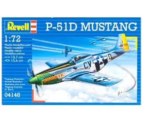 Revell P-51D MUSTANG / Model plastikowy / 1:72 / Ilość części 34 / Zalecany wiek: od 10 lat