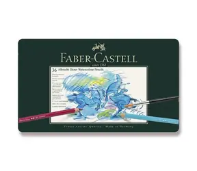 Faber-Castell Albrecht Dürer - Kredki akwarelowe heksagonalne - 36 szt. / artystyczne / pudełko blaszane