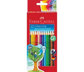 Faber-Castell Color Grip 2001 - Kredki trójkątne - 12 szt. / zmywalne