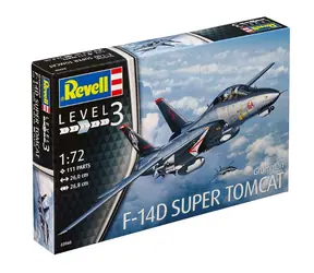 Revell F-14D Super Tomcat / Model plastikowy / 1:72 / Ilość części 111 / Zalecany wiek: od 10 lat