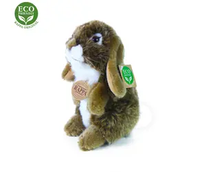 Rappa Brązowy pluszowy królik stojący 18 cm / EKOLOGICZNY / od 0 miesiąca