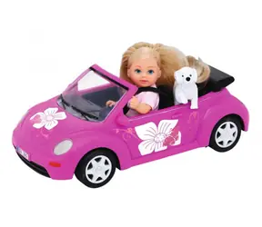 Simba Evička z samochodem Lalka New Beetle 12 cm / od 3 lat