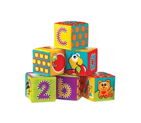 Playgro - Kostki z miękkiej pianki nowe 6 szt. / od 6 miesiąca