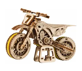 Wooden City Puzzle 3D Motocykl MotoCross / 88 części / od 14 lat