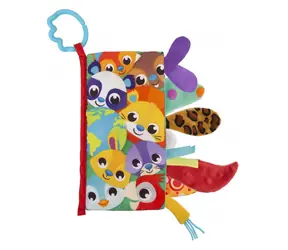 Playgro - Książeczka tekstylna z ogonami zwierząt / od 3 miesiąca