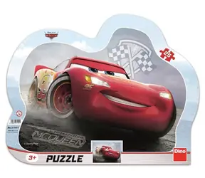 Dino CARS 3: ZAGŁÓWEK MCQUEEN - Puzzle konturowe / 25 elementów / od 3 lat