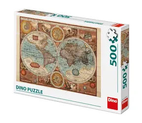 Mapa Świata Dino od 1626 / 500 elementów / od 10 lat