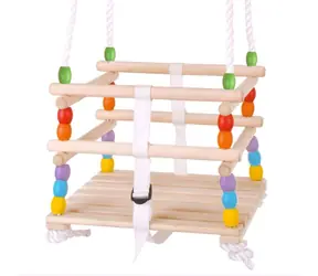 Bigjigs Toys Drewniana huśtawka z koralików / od 12 miesięcy