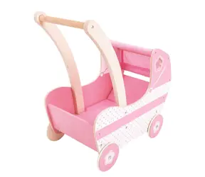 Bigjigs Toys Drewniany wózek dla lalek / od 3 lat