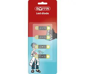 Boffin Magnetic - diody LED / zestaw rozszerzeń / 12 diod LED / 4 kolory