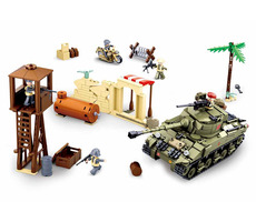 Sluban Army M38-B0713 War Battle / Lego - kompatybilne / Liczba figurek|elementów: 5|713 / od 8 lat