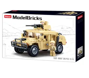 Klocki modelarskie Sluban Army M38-B0837 Hummer bojowy terenowy / Lego - kompatybilny / Liczba figurek|części: 2|265 / od 6 lat
