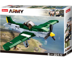 Sluban Army N38-B0857 Aliancki samolot myśliwski / Lego - kompatybilny / Liczba figurek|części: 1|323 / od 6 lat