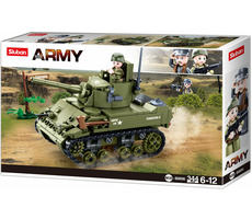 Armia Sluban WW2 M38-B0856 Mały czołg sojuszniczy / Kompatybilny z Lego / Liczba figurek|części: 1|344 / od 6 lat