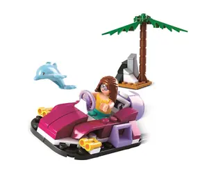 Sluban Girls Dream Holidays M38-B0600A Poduszkowiec / Lego - kompatybilne / Liczba figurek|elementów: 1|71 / od 6 lat