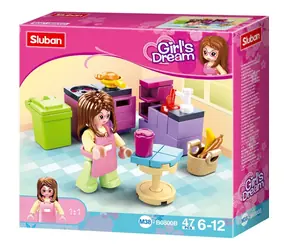 Sluban Girls Dream M38-B0800B Kuchnia / kompatybilna z Lego / Liczba figurek|sztuk: 1|47 / od 6 lat