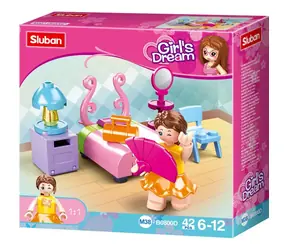 Sluban Girls Dream M38-B0800D Sypialnia / Lego - kompatybilne / Liczba figurek|elementów: 1|42 / od 6 lat