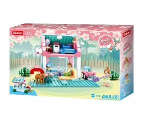Sluban Girls Dream M38-B0821 Dom sąsiada / Kompatybilny z Lego / Liczba figurek|sztuk: 2|244 / od 6 lat
